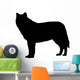 Black Wolf Wall Decal