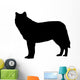 Black Wolf Wall Decal