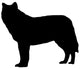 Black Wolf Wall Decal