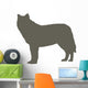 Brown Wolf Wall Decal
