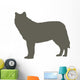Brown Wolf Wall Decal