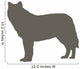 Brown Wolf Wall Decal