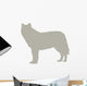 Tan Wolf Wall Decal