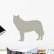 Tan Wolf Wall Decal