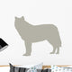 Tan Wolf Wall Decal