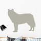 Tan Wolf Wall Decal