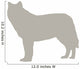 Tan Wolf Wall Decal