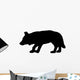 Crouched Hunting Wolf Wall Decal