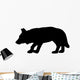 Crouched Hunting Wolf Wall Decal