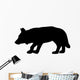 Crouched Hunting Wolf Wall Decal