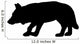 Crouched Hunting Wolf Wall Decal