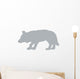 Hunting Grey Wolf Wall Decal