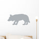 Hunting Grey Wolf Wall Decal