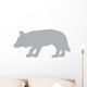 Hunting Grey Wolf Wall Decal