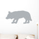 Hunting Grey Wolf Wall Decal