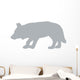 Hunting Grey Wolf Wall Decal