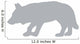 Hunting Grey Wolf Wall Decal