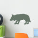 Green Hunting Wolf Wall Decal