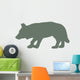 Green Hunting Wolf Wall Decal