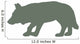 Green Hunting Wolf Wall Decal