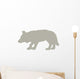 Hunting Tan Wolf Wall Decal