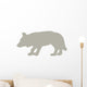 Hunting Tan Wolf Wall Decal
