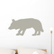 Hunting Tan Wolf Wall Decal