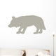 Hunting Tan Wolf Wall Decal
