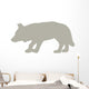 Hunting Tan Wolf Wall Decal