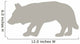 Hunting Tan Wolf Wall Decal