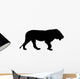 Male Lion Black Wall Decal