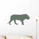 Green Male Lion Wall Decal