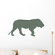 Green Male Lion Wall Decal