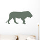 Green Male Lion Wall Decal