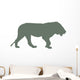 Green Male Lion Wall Decal