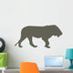 Male Lion Brown Wall Decal