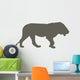 Male Lion Brown Wall Decal