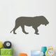 Male Lion Brown Wall Decal
