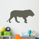 Male Lion Brown Wall Decal