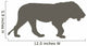 Male Lion Brown Wall Decal