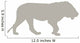 Tan Lion Wall Decal