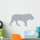 Grey Male Lion Wall Decal