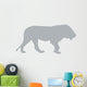 Grey Male Lion Wall Decal