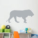 Grey Male Lion Wall Decal