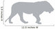 Grey Male Lion Wall Decal