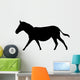 Realistic Black Zebra Silhouette Wall Decal