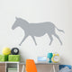 Grey Galloping Zebra Wall Decal