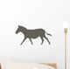 Brown Galloping Zebra Wall Decal