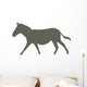 Brown Galloping Zebra Wall Decal