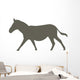 Brown Galloping Zebra Wall Decal